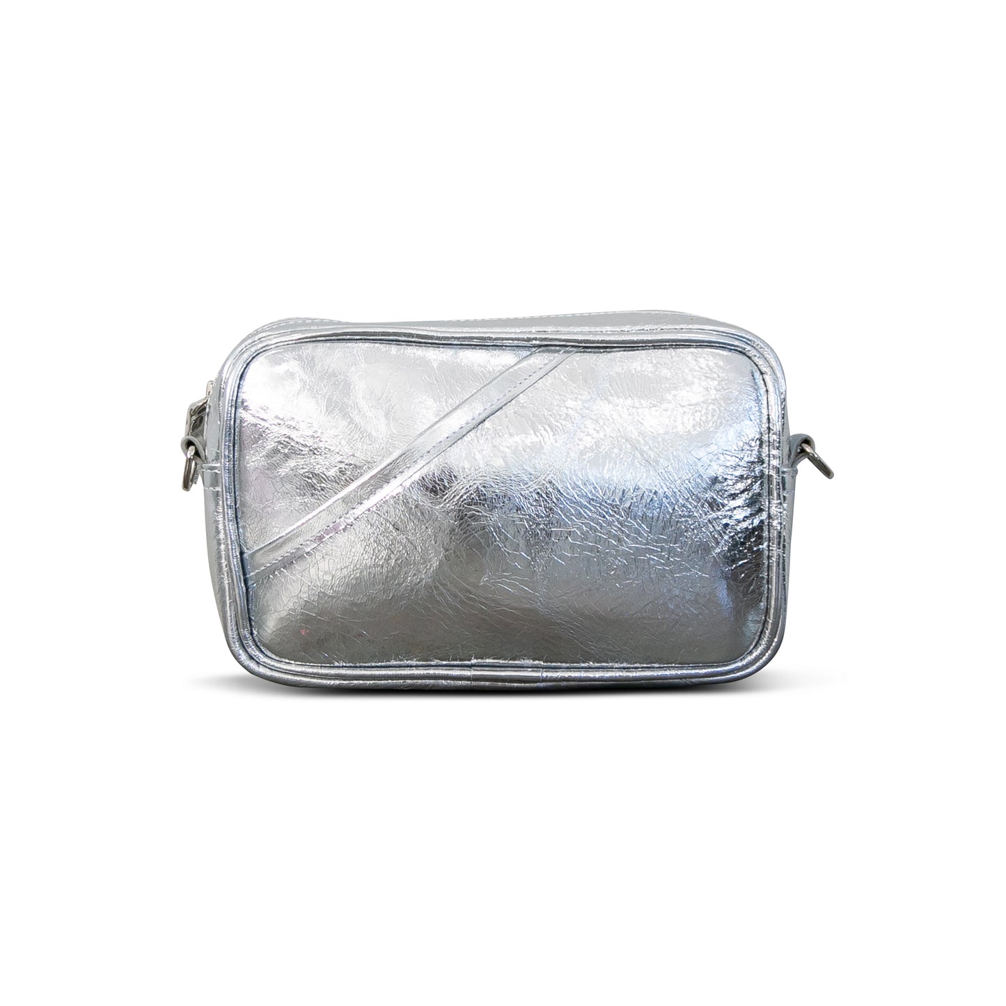 The Metallic Silver Bowler Bag