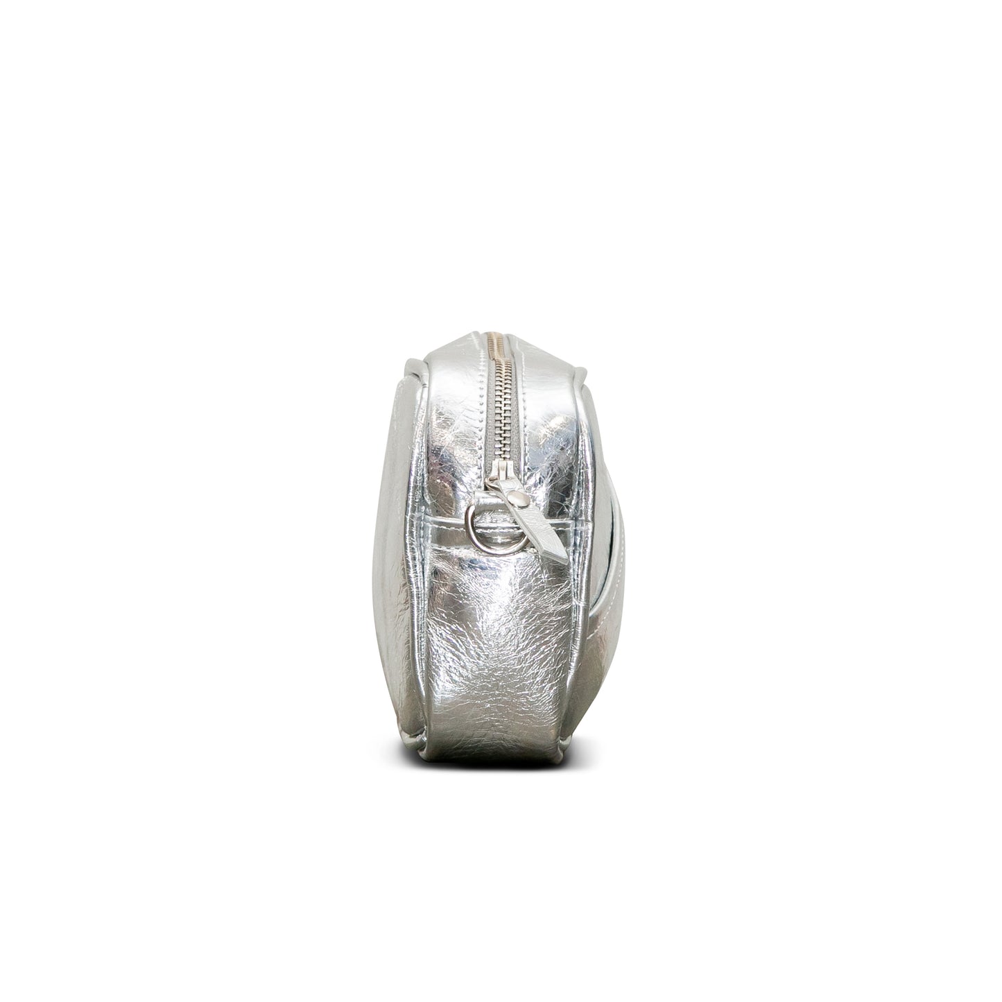 The Metallic Silver Bowler Bag