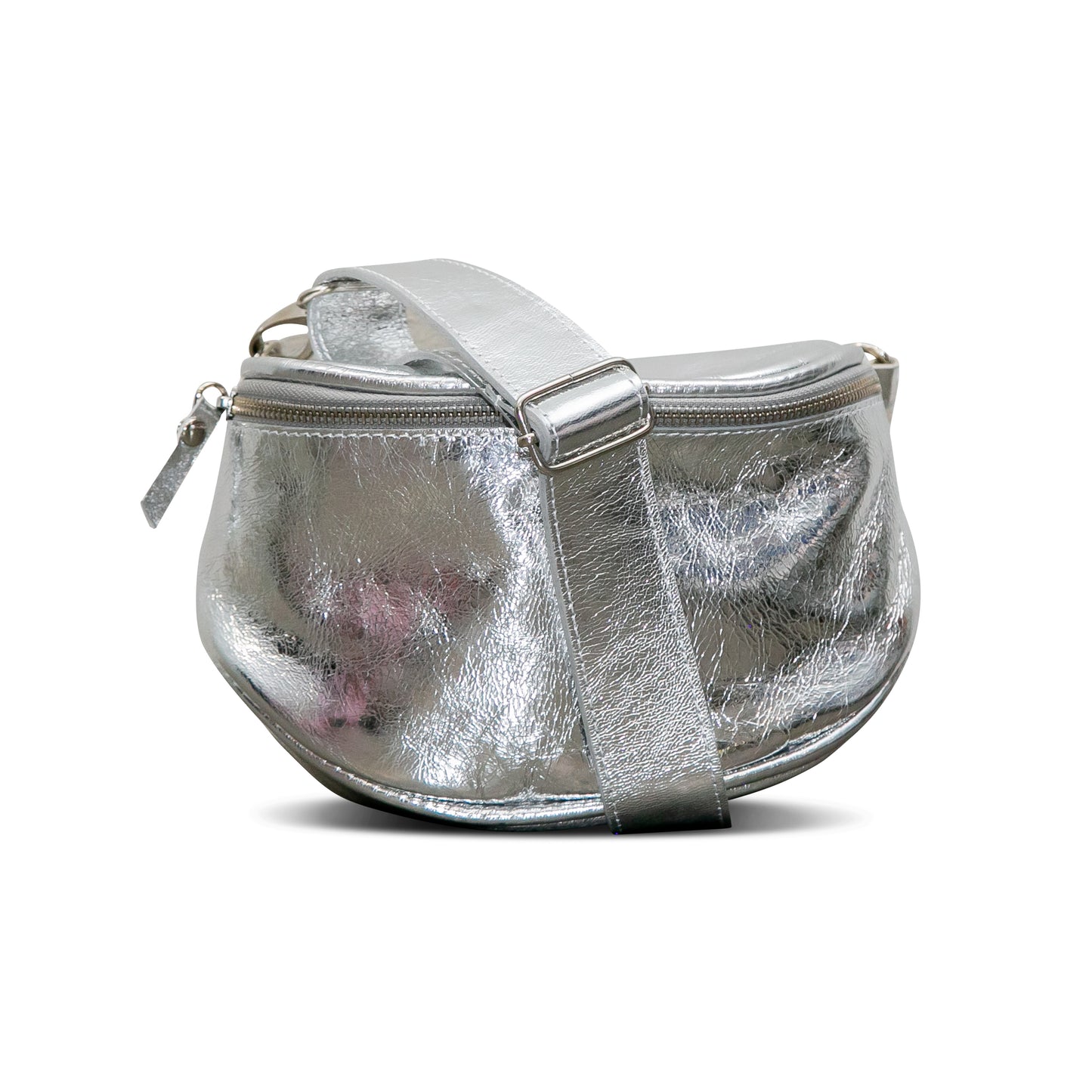 The Metallic Silver Cross Body Bag