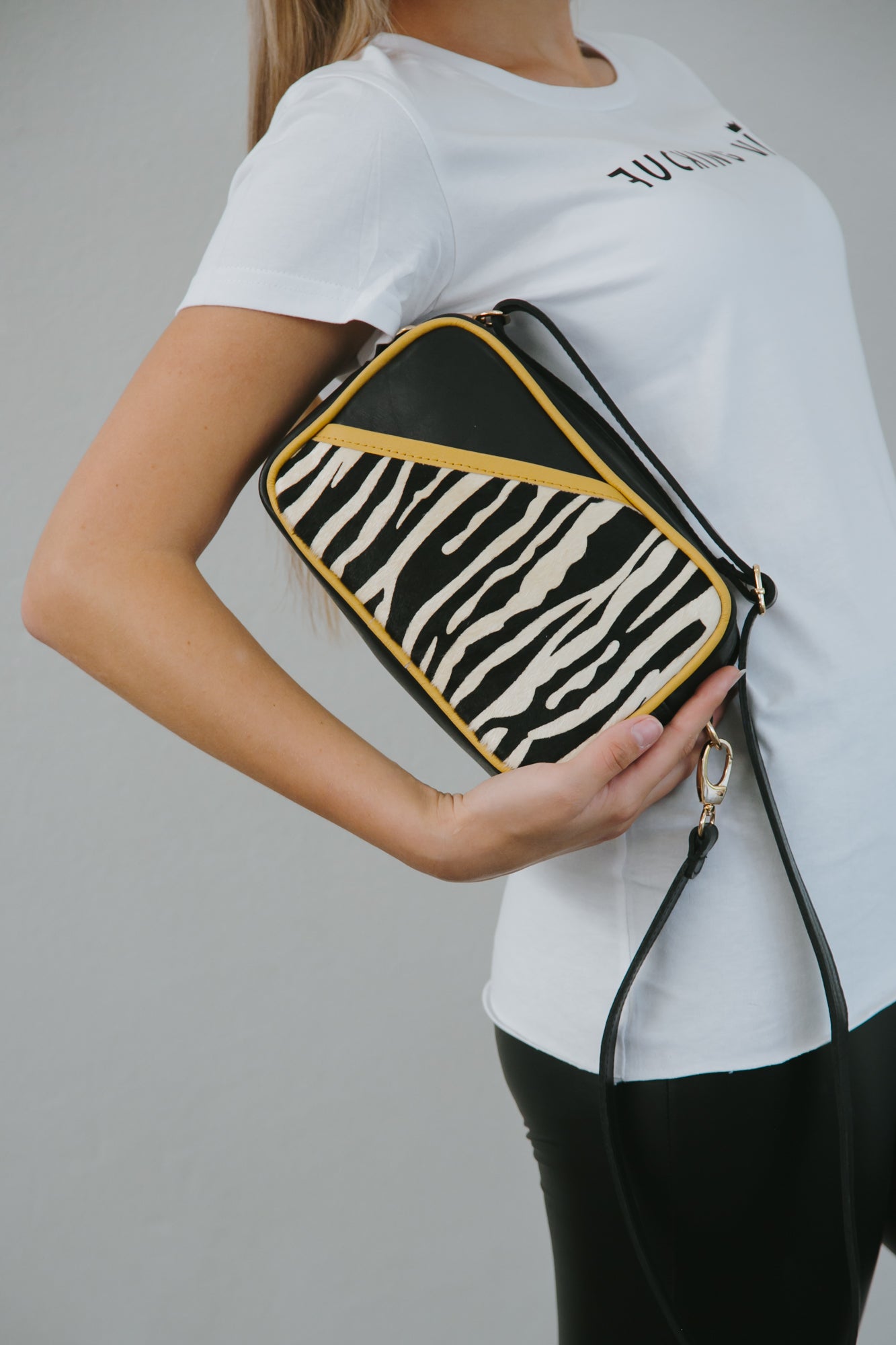 The Zebra Print Bowler Bag