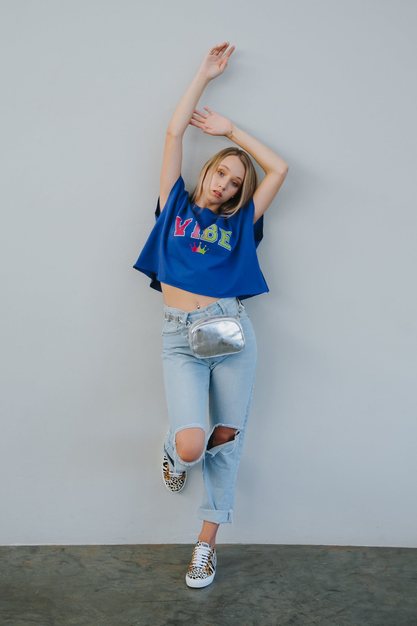 Cobalt Slogan Blue Box Top