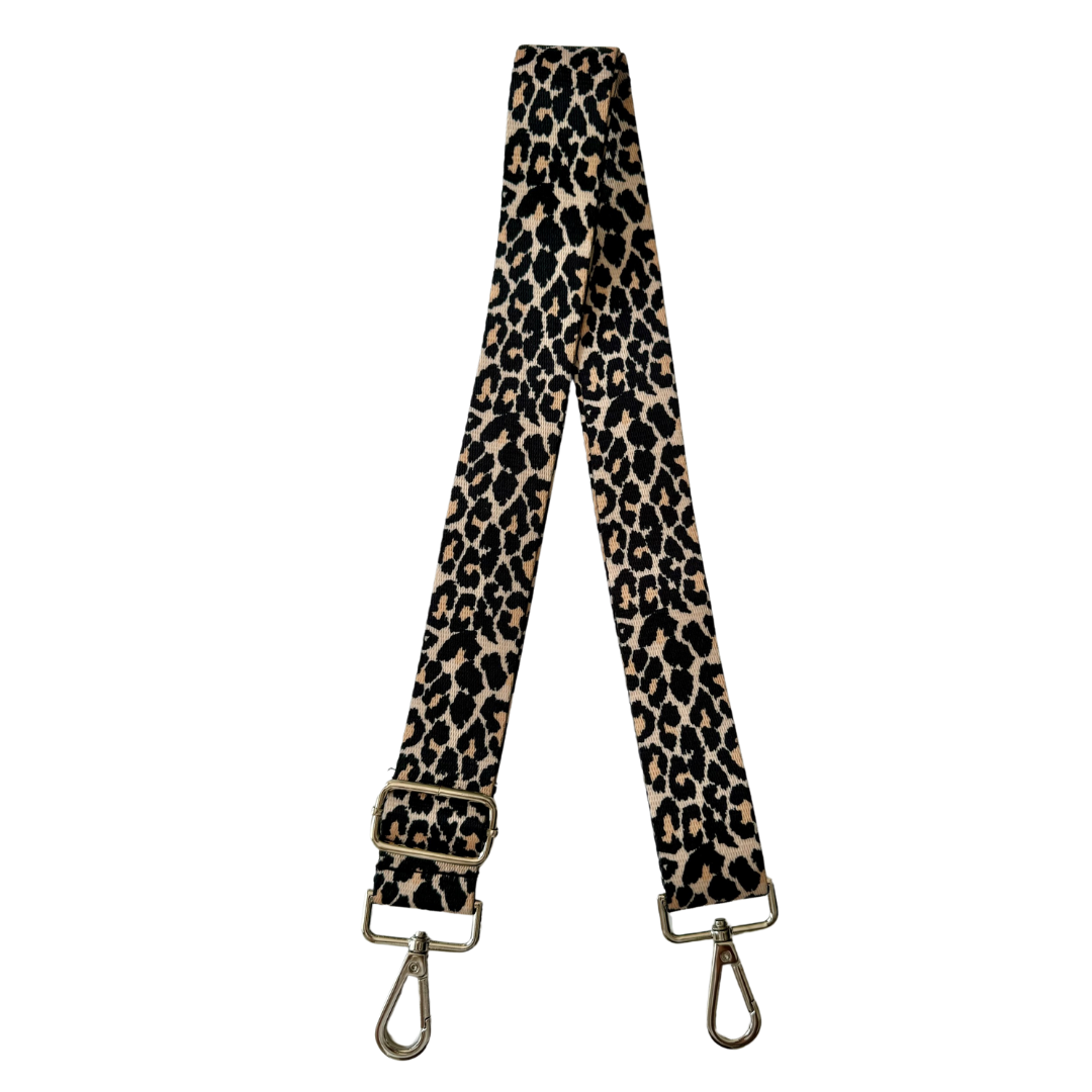 The Cream Leopard with Silver Hardware