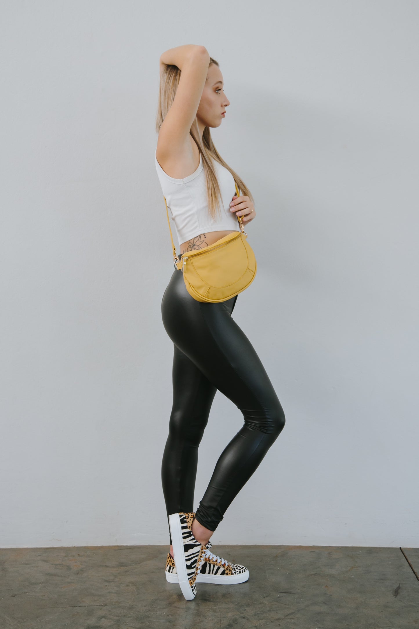 The Mustard Sleek Cross Body Bag