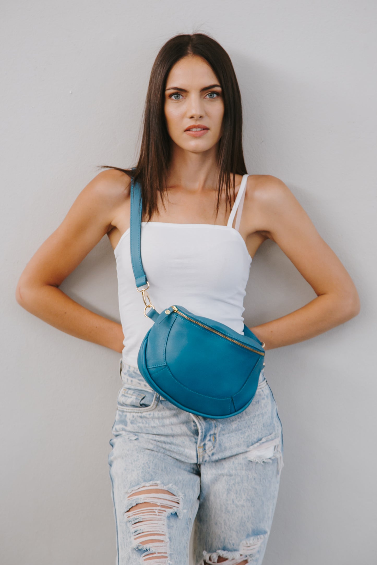 The Teal Sleek Cross Body Bag