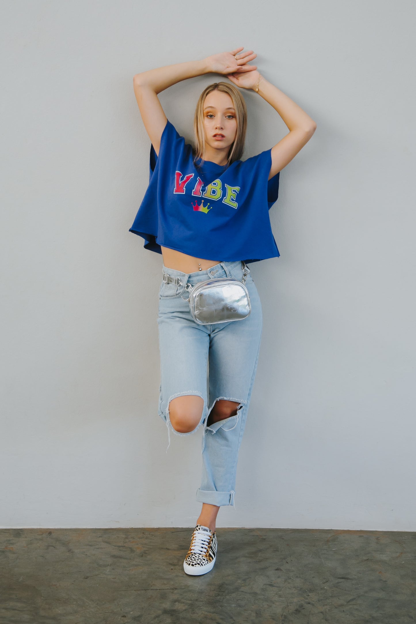 Cobalt Slogan Blue Box Top