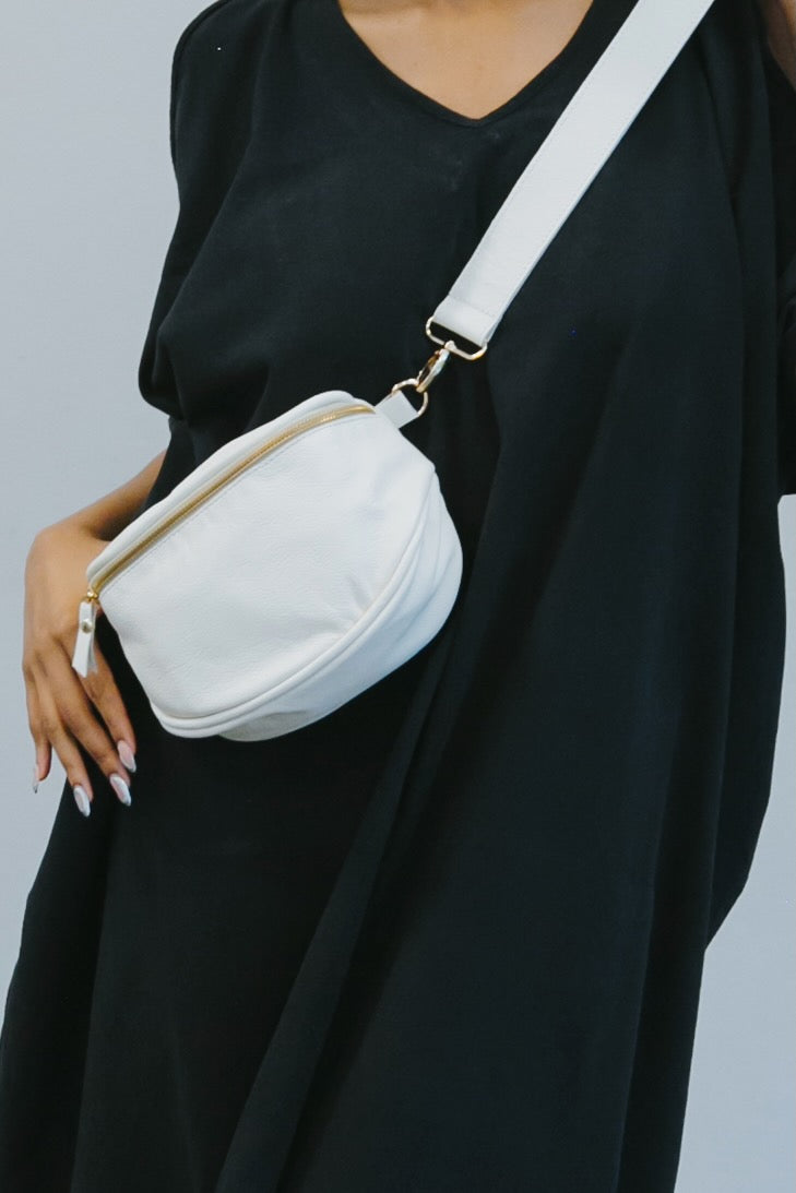 The Cream/White Crossbody Bag