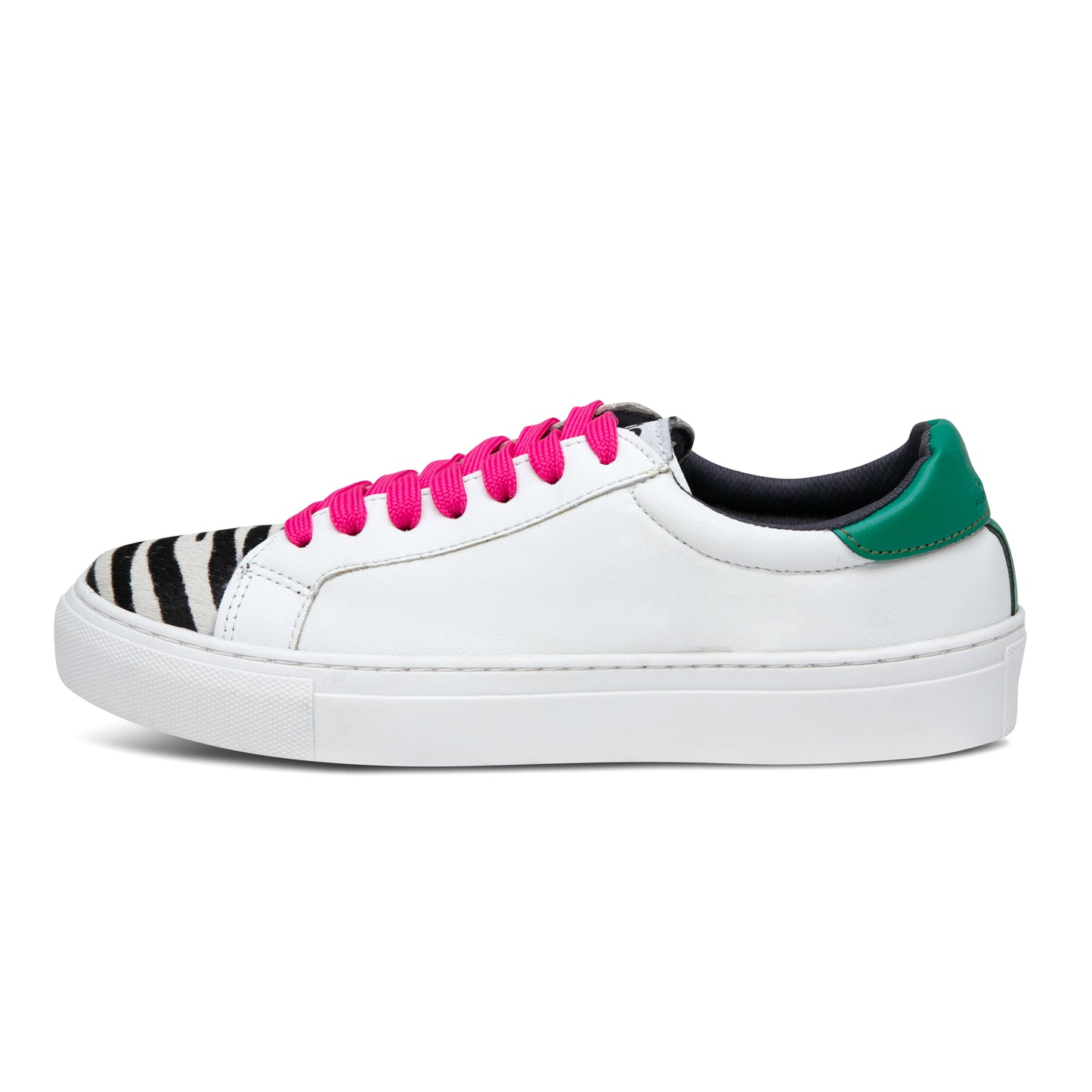 The Zebra Low Top Sneaker - Green Back