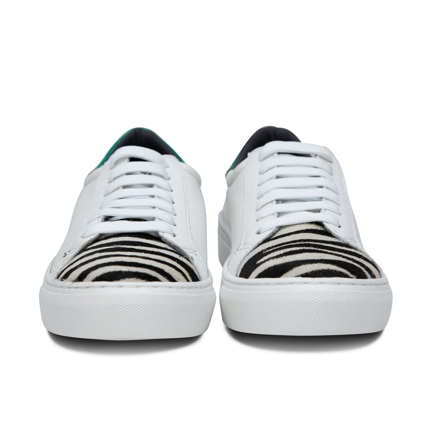 The Zebra Low Top Sneaker - Green Back