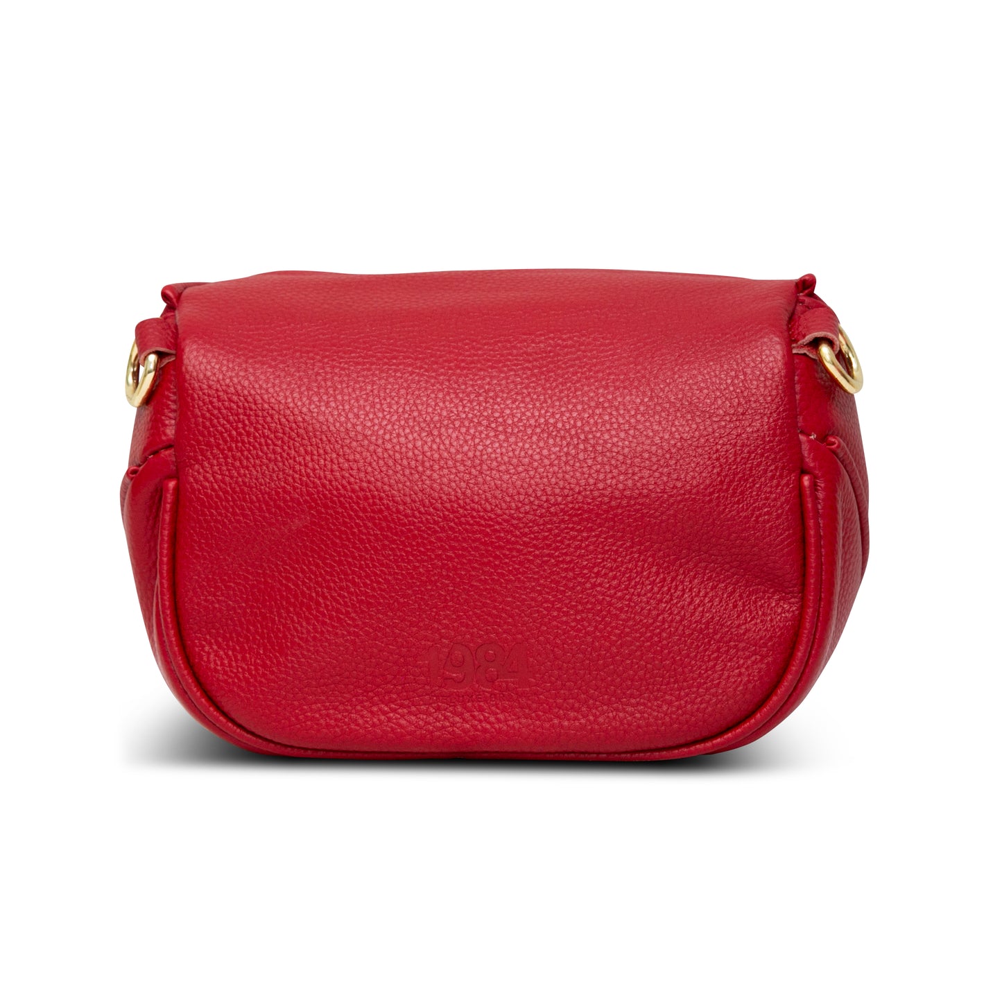 The Red Leather Bag with Gold Hardware