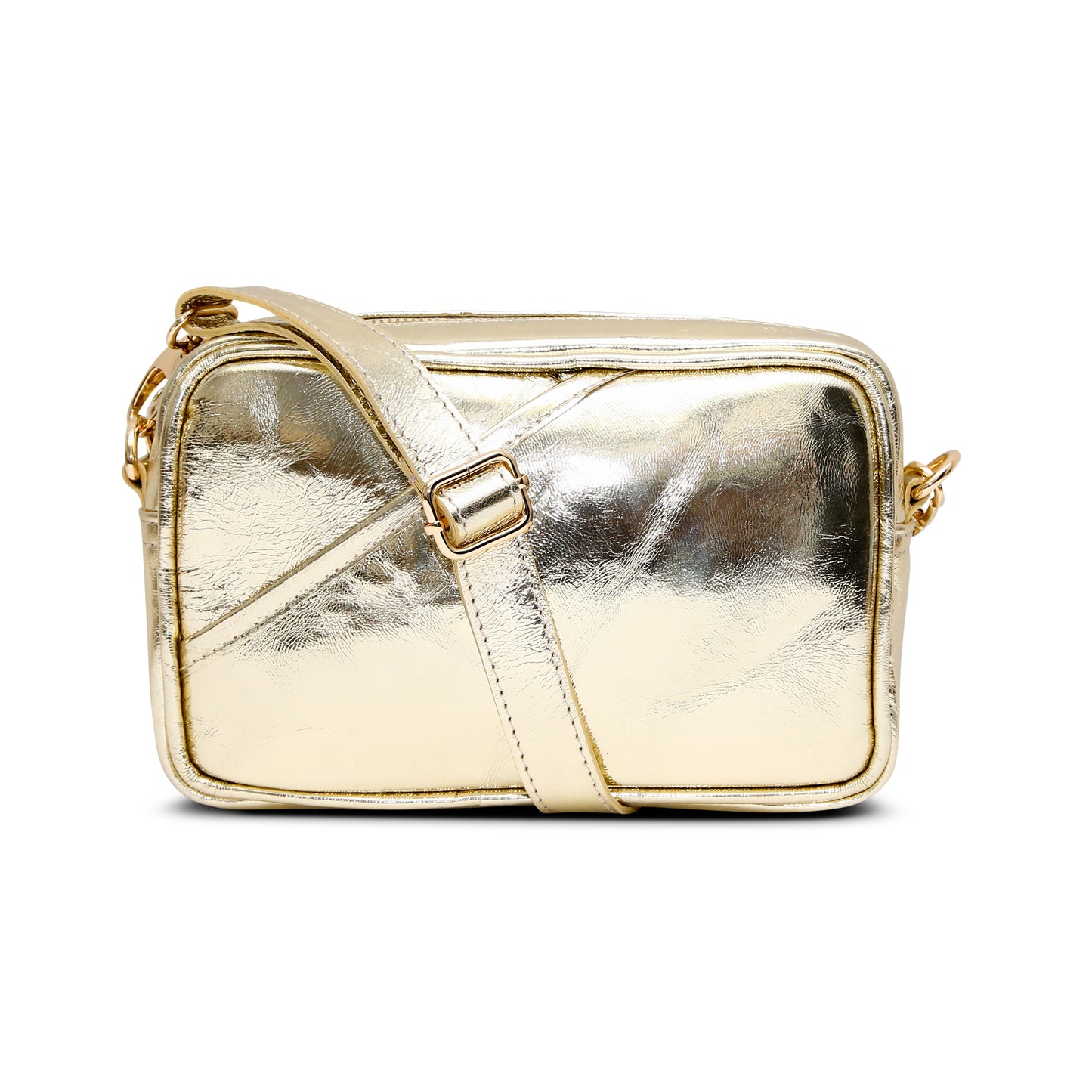 The Metallic Gold Bowler Bag