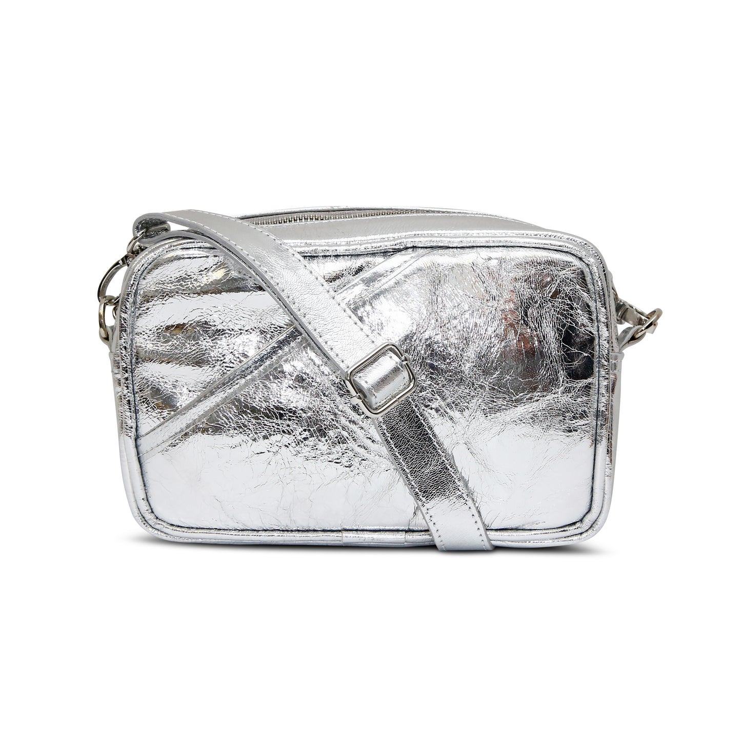 The Metallic Silver Bowler Bag