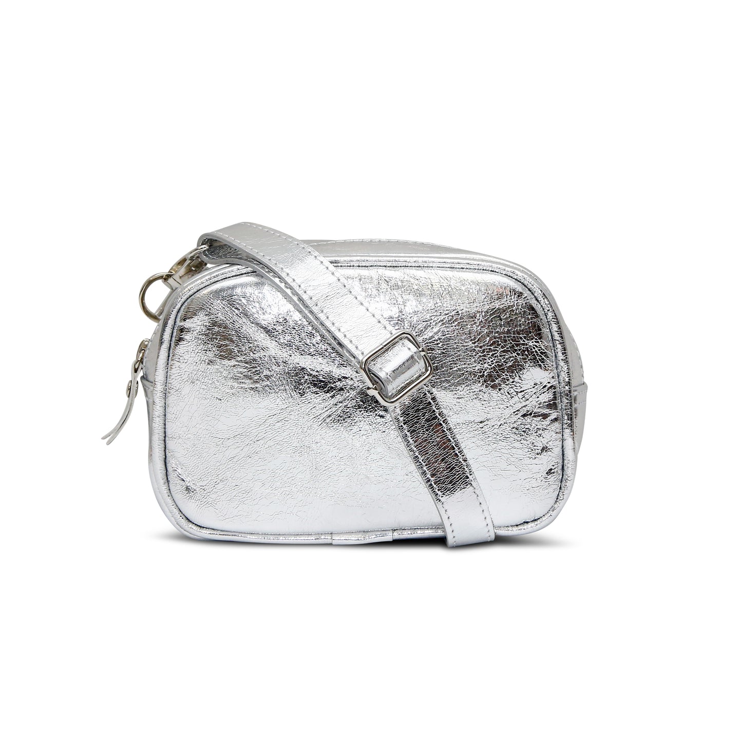 The Metallic Silver Pouch Bag