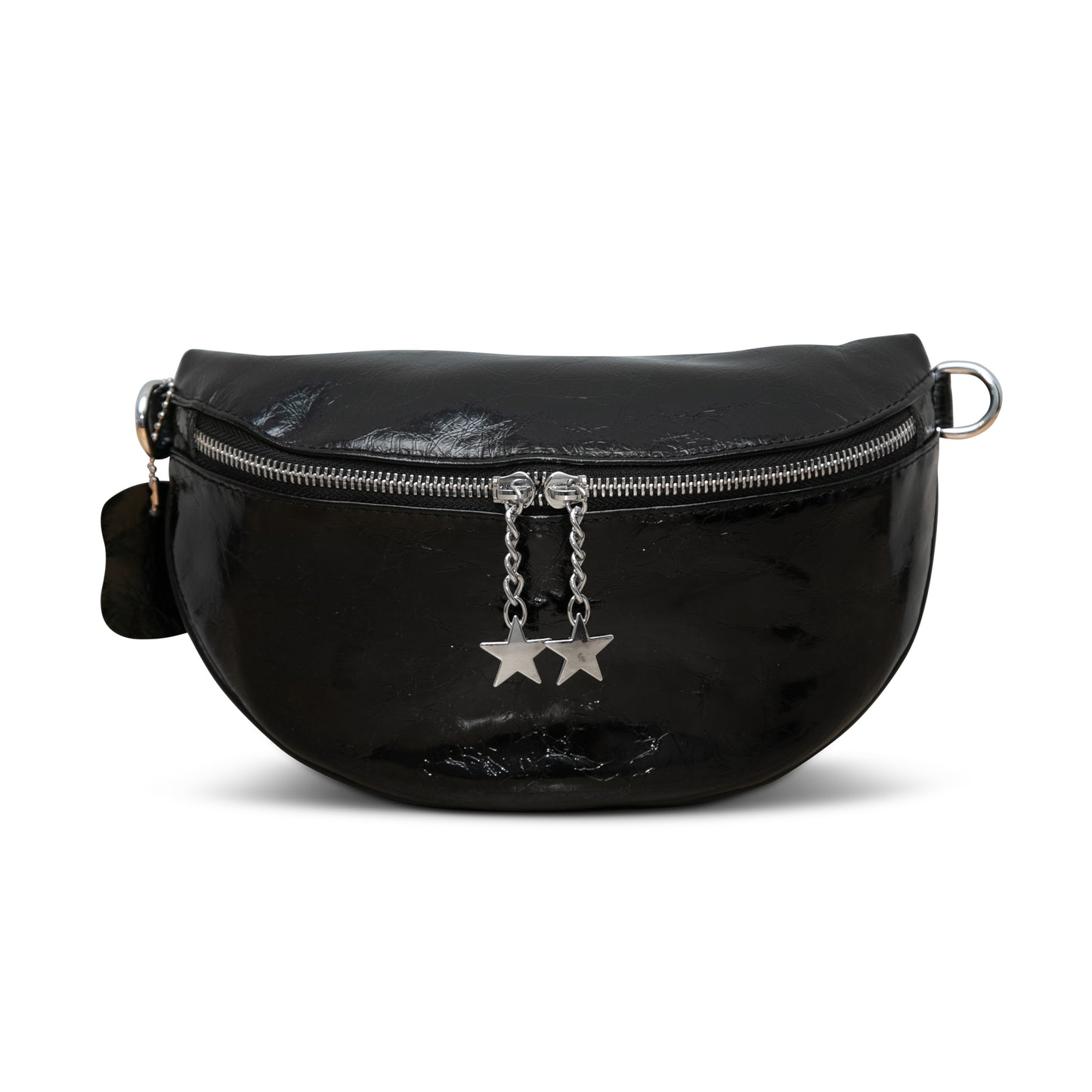 The Black Patent Leather Rope Bag