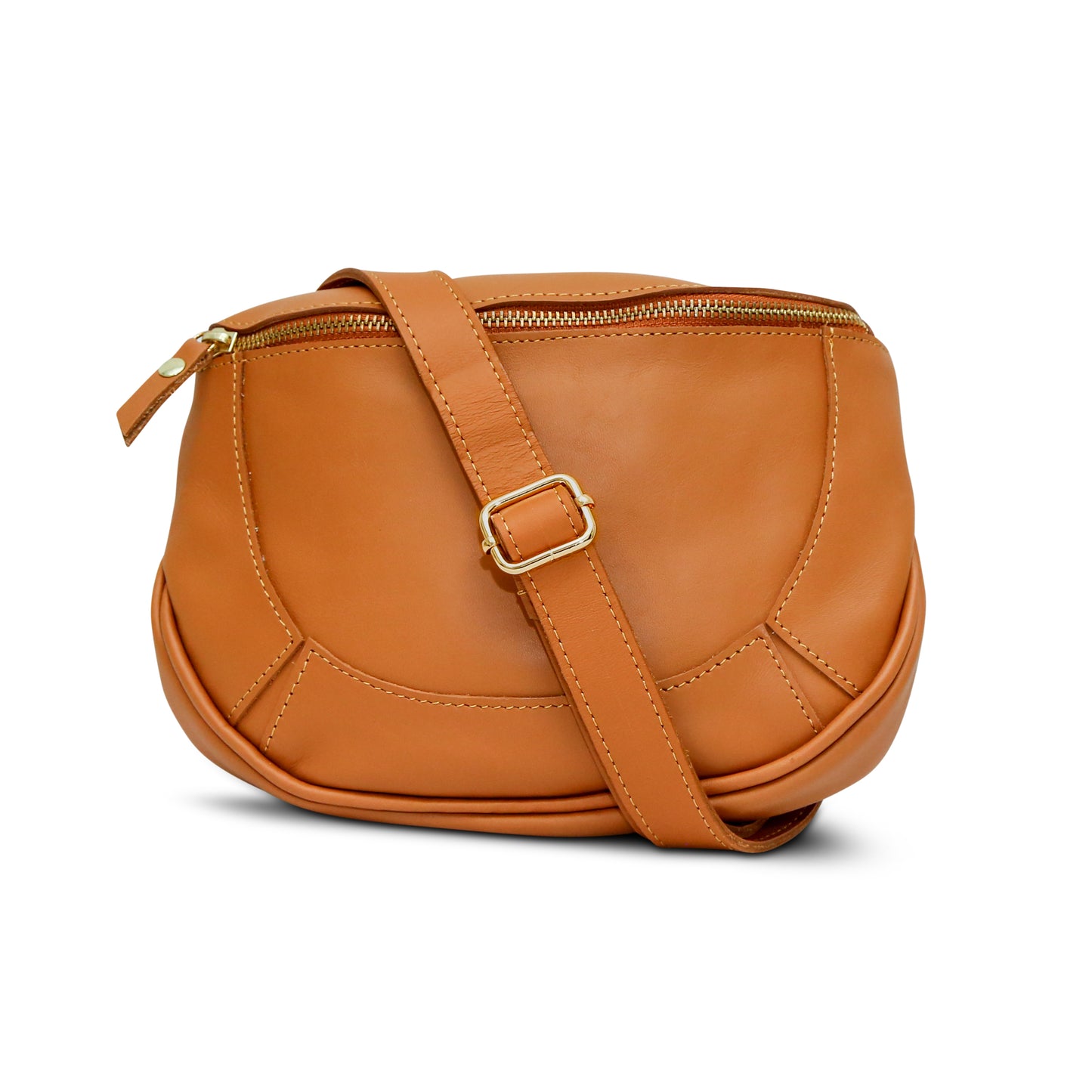 The Tan Sleek Cross Body Bag