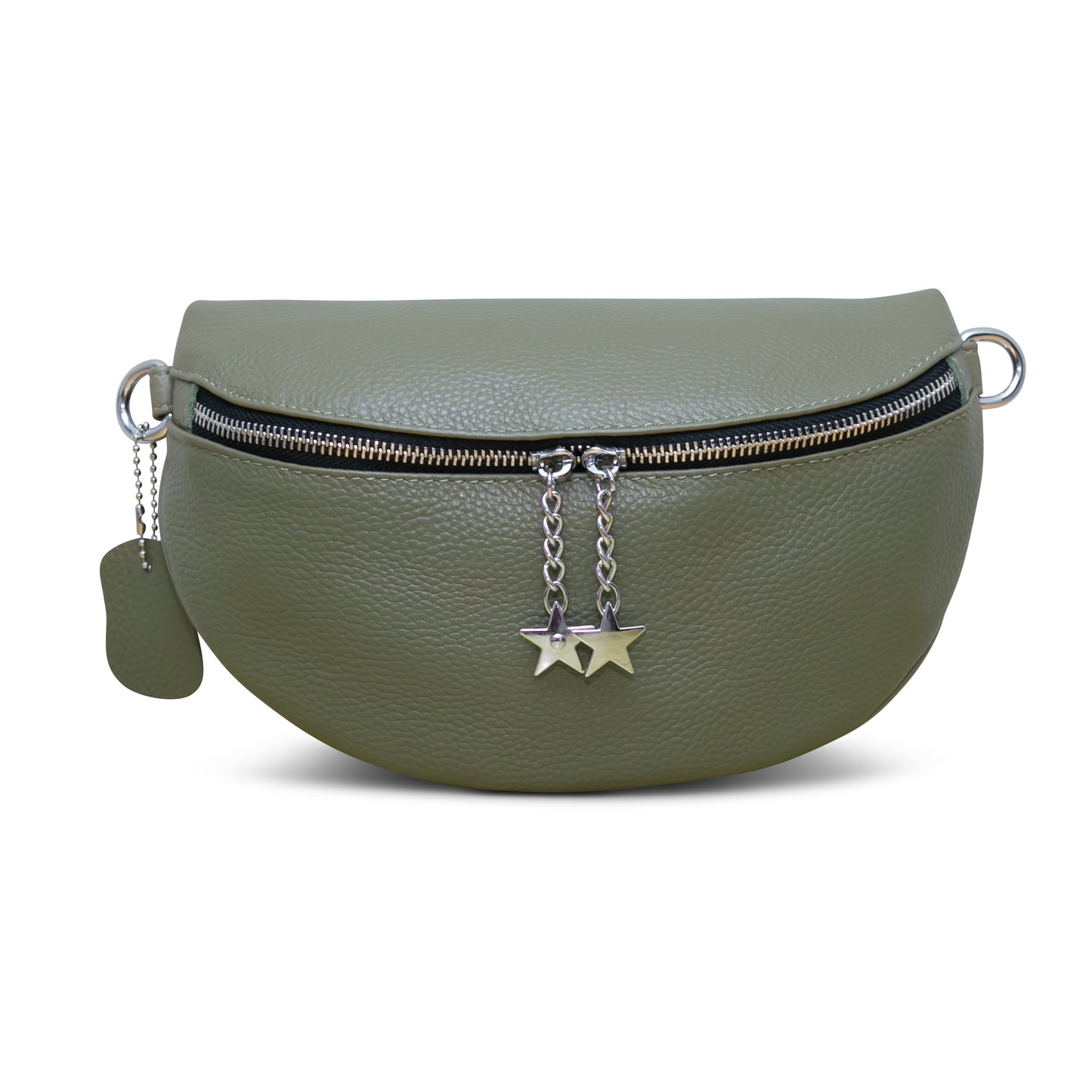 The Olive Green Leather Rope Bag