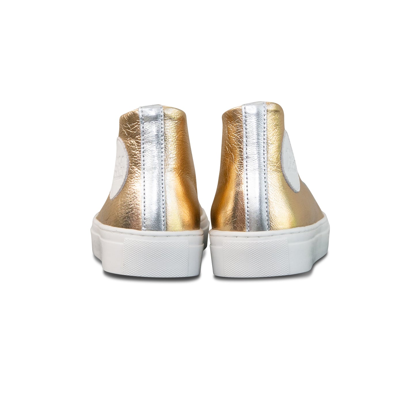 The Metallic Gold & Silver High Top Sneaker