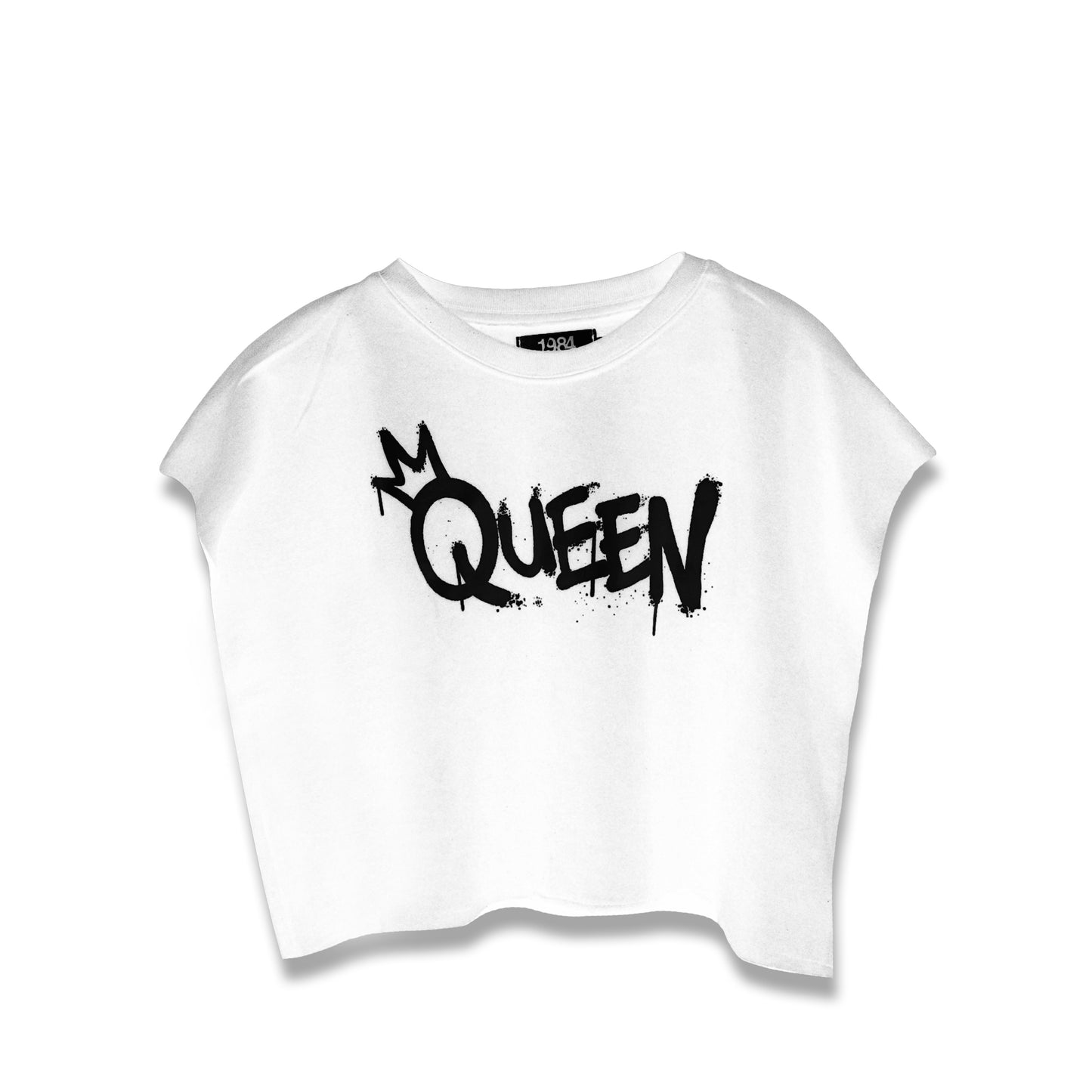 White/Black Queen Slogan Box Top